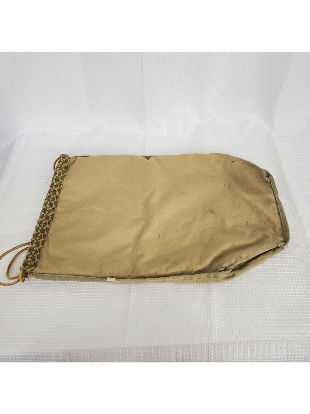 Timberland Cinch Bag Sack Duffel Pull String Canvas Drawstring Carry All Logo - Picture 8 of 9